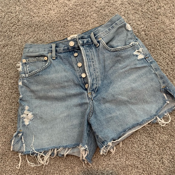 Agolde Pants - Dee Super High Rise Short in Chimes